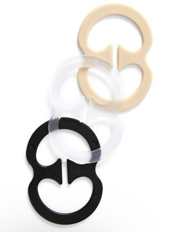 Bra Strap Solution Bra Strap Solutions Assorted Color (Black+Nude+Clear) One Size 