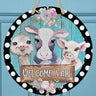 Welcome Yall Farm Animals Door Hanger