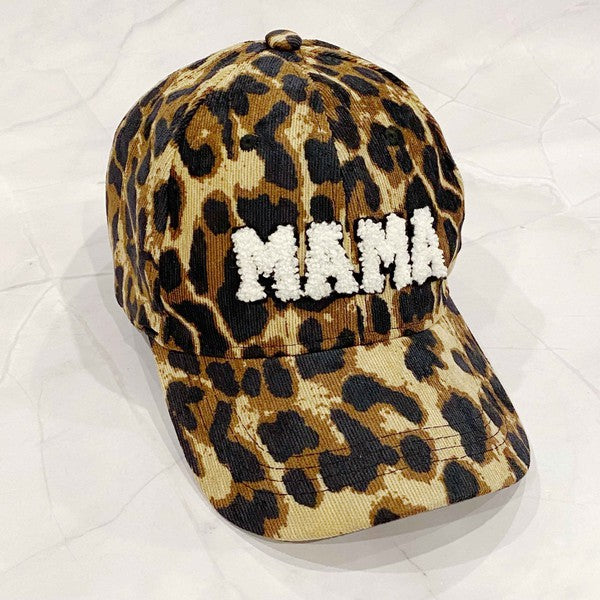 Wild Mama Corduroy Ball Cap Cap Brown OS 