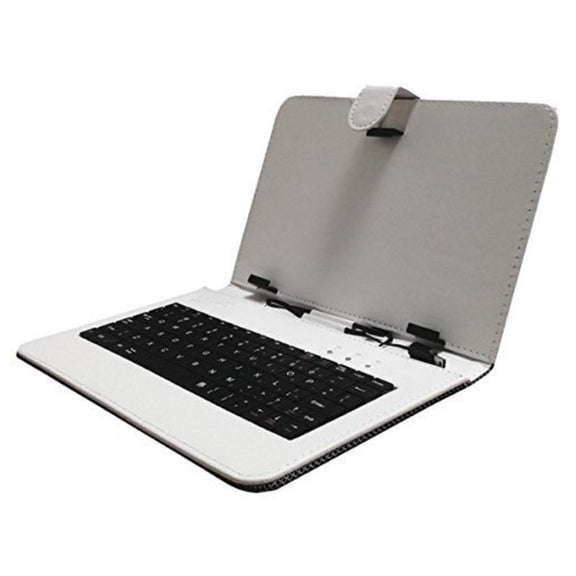 Supersonic 7in Tablet Keyboard and Case Tablet Keyboard and Case White One Size 