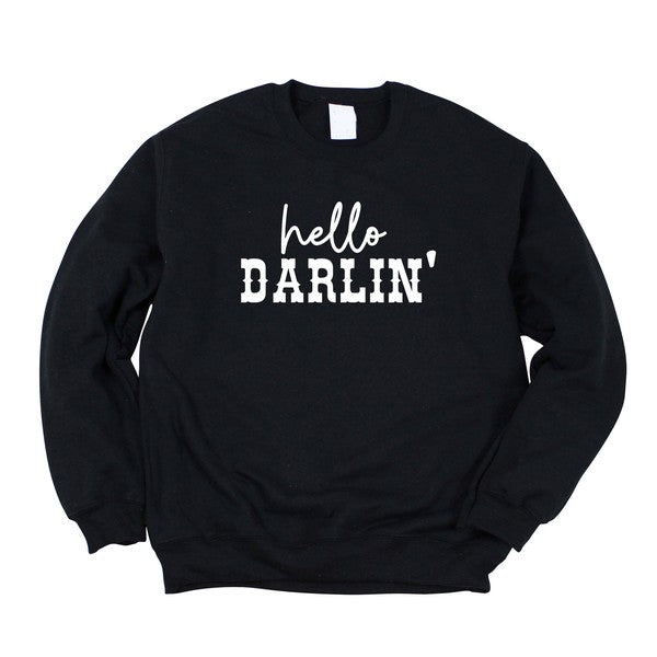 Hello Darlin Graphic Sweatshirt sweatshirt Midnight Large 