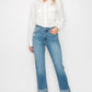 PLUS SIZE - HIGH RISE STRAIGHT JEANS Straight Leg Jean   