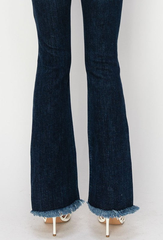 HIGH RISE WESTERN BOOT JEANS Boot Cut jeans   