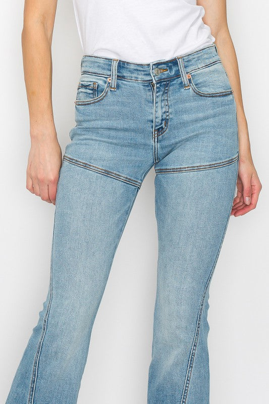 HIGH RISE SKINNY FLARE Flare Leg Jeans   