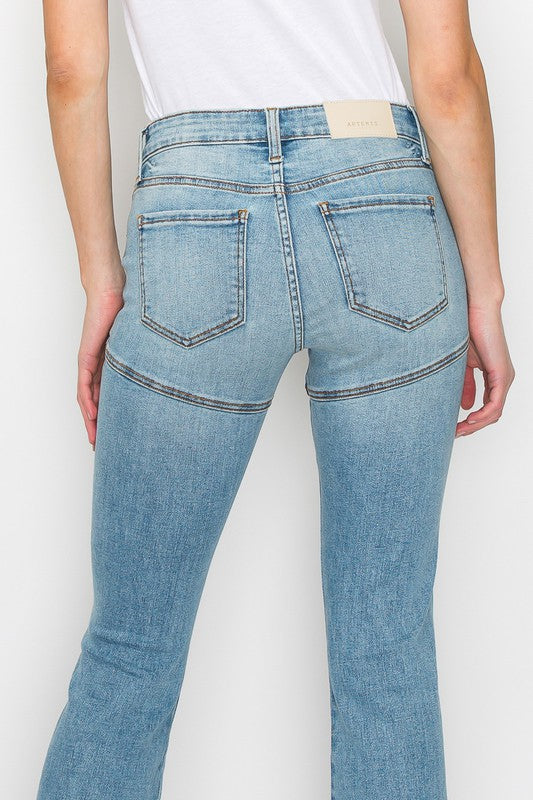 PLUS SIZE / HIGH RISE SKINNY FLARE Flare Leg Jeans   