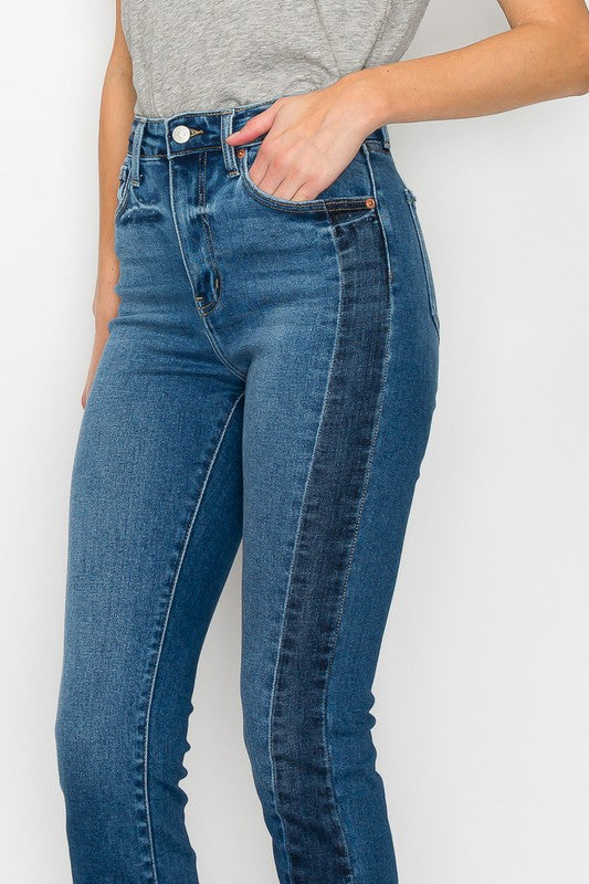 HIGH RISE SLIM STRAIGHT JEANS Straight Leg Jeans   