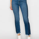 Edge Factor: High-Rise Slim Straight Jeans