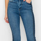 Raw Edge Rebel: High-Rise Slim Straight Jeans Straight Leg Jeans