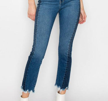 Edge Factor: High-Rise Slim Straight Jeans