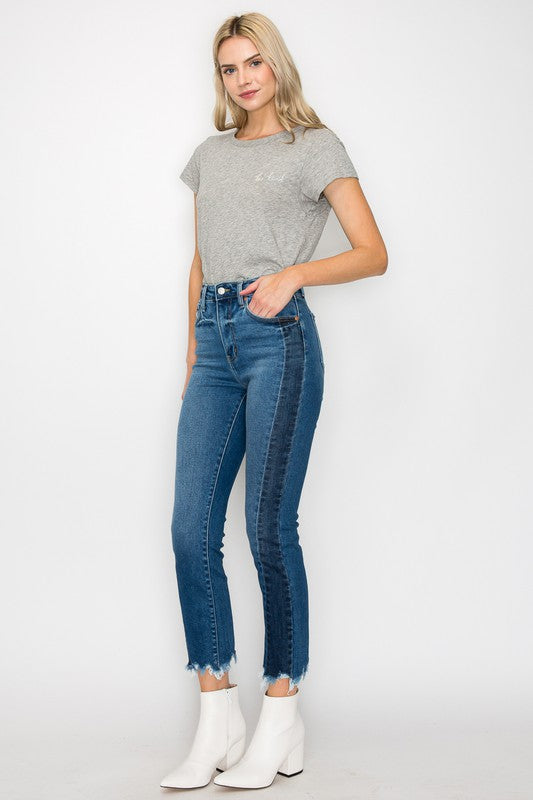 HIGH RISE SLIM STRAIGHT JEANS Straight Leg Jeans   