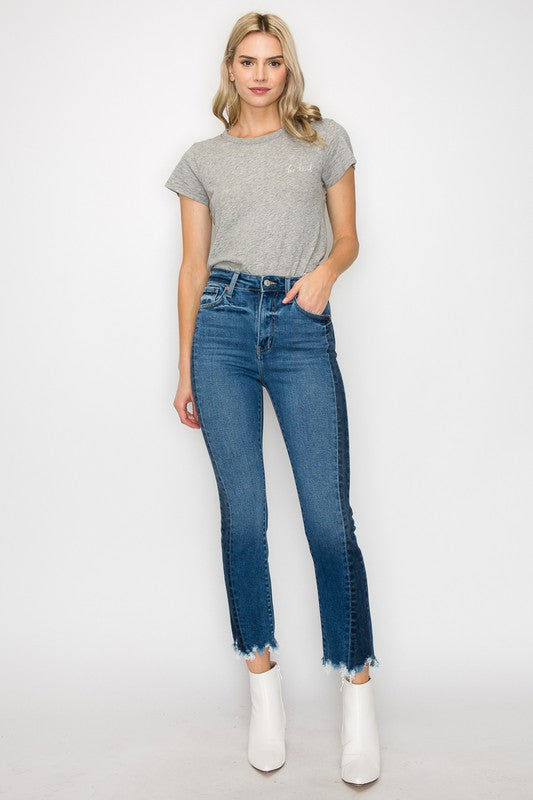 HIGH RISE SLIM STRAIGHT JEANS Straight Leg Jeans   