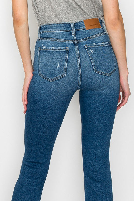 HIGH RISE SLIM STRAIGHT JEANS Straight Leg Jeans   