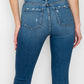 PLUS SIZE - HIGH RISE SLIM STRAIGHT JEANS Straight Leg Jeans   