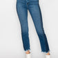 PLUS SIZE - HIGH RISE SLIM STRAIGHT JEANS Straight Leg Jeans   