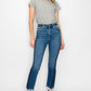 PLUS SIZE - HIGH RISE SLIM STRAIGHT JEANS Straight Leg Jeans   