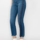 PLUS SIZE - HIGH RISE SLIM STRAIGHT JEANS Straight Leg Jeans   