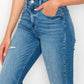 HIGH RISE TAPERED LEG Cropped Jeans   