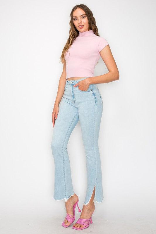 Curvy High-Rise Bootcut Jeans - Three Mad Hatters Mercantile 