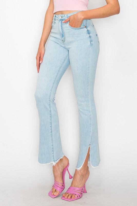 Curvy High-Rise Bootcut Jeans - Three Mad Hatters Mercantile 