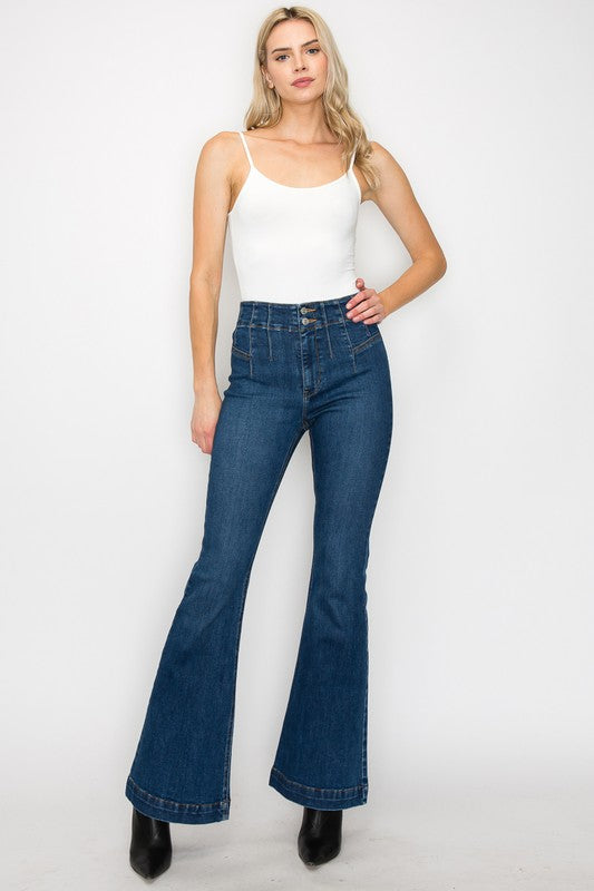 HIGH  RISE MODERN FLARE Flare Leg Jeans   