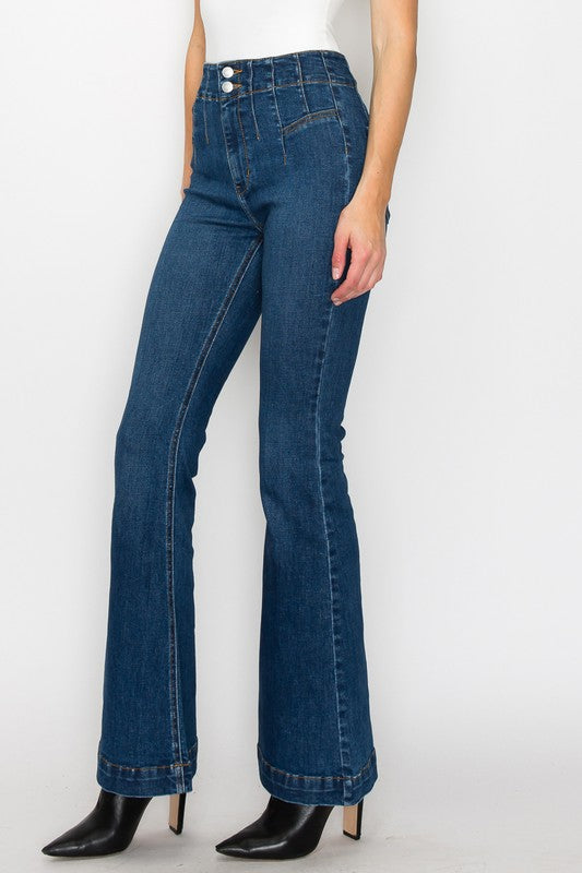 HIGH  RISE MODERN FLARE Flare Leg Jeans   