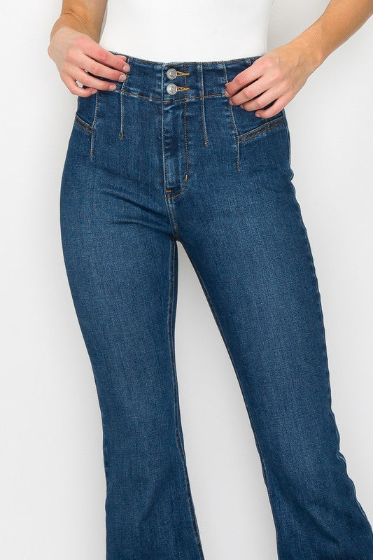 HIGH  RISE MODERN FLARE Flare Leg Jeans   