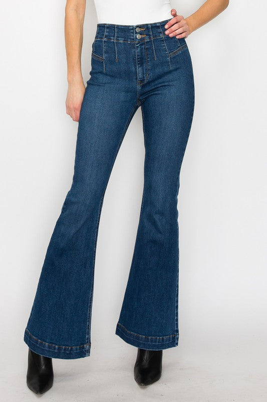 HIGH  RISE MODERN FLARE Flare Leg Jeans   