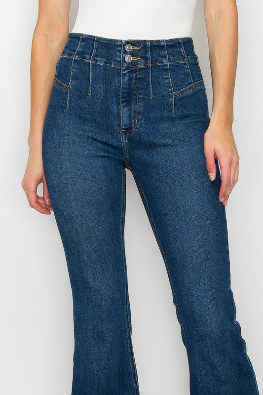 HIGH  RISE MODERN FLARE Flare Leg Jeans   