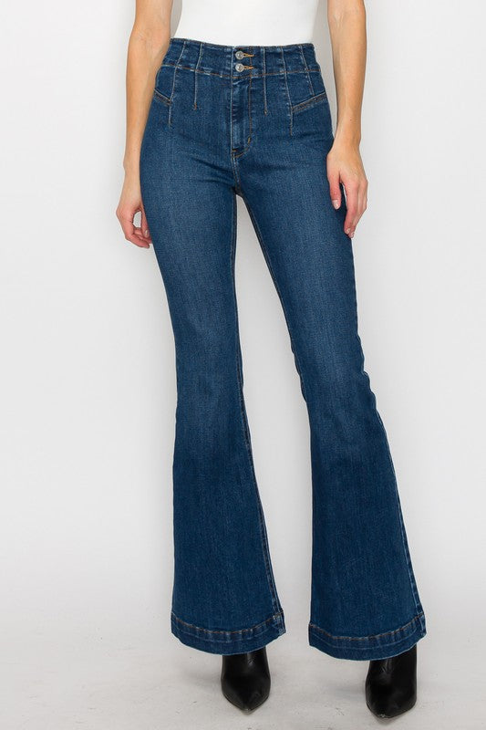 HIGH  RISE MODERN FLARE Flare Leg Jeans   