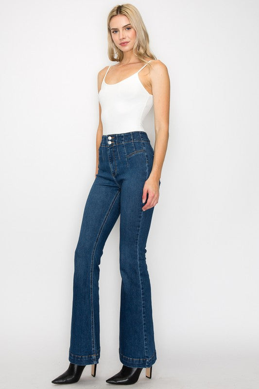 HIGH  RISE MODERN FLARE Flare Leg Jeans   