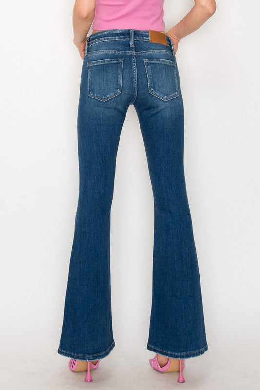 LOW RISE STRETCH VINTAGE FLARE JEANS Flare Leg Jeans   