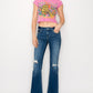 PLUS SIZE - LOW RISE STRETCH VINTAGE FLARE JEANS Flare Leg Jeans   