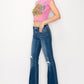 PLUS SIZE - LOW RISE STRETCH VINTAGE FLARE JEANS Flare Leg Jeans   