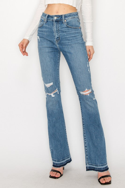 HIGH RISE SKINNY BOOTCUT WITH RELEASE HEM Bootcut Jeans   