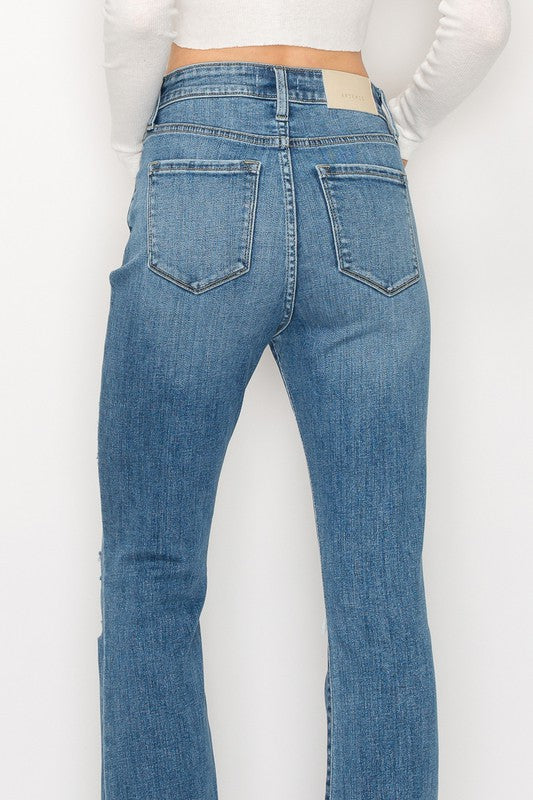 HIGH RISE SKINNY BOOTCUT WITH RELEASE HEM Bootcut Jeans   