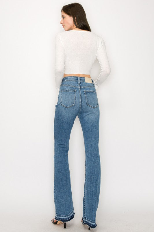 HIGH RISE SKINNY BOOTCUT WITH RELEASE HEM Bootcut Jeans   