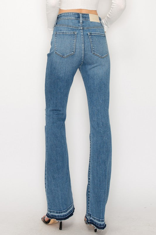 HIGH RISE SKINNY BOOTCUT WITH RELEASE HEM Bootcut Jeans   