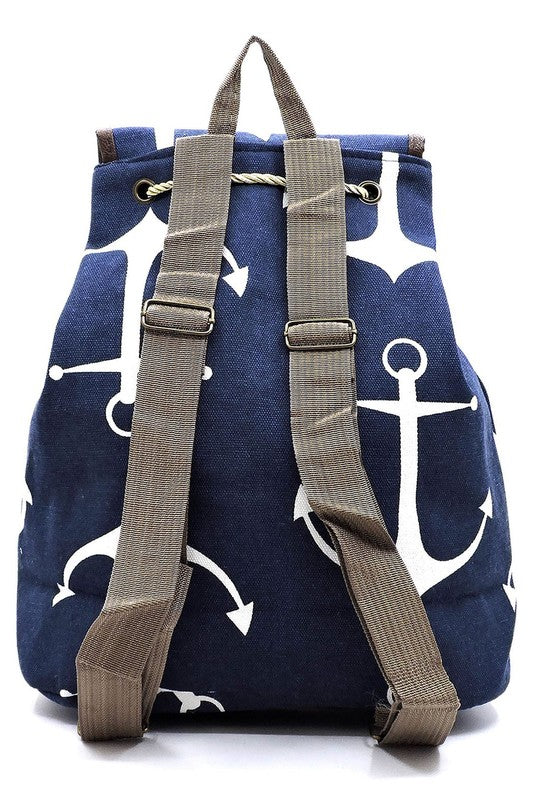 Tribal Printed Canvas Backpack Backpack   