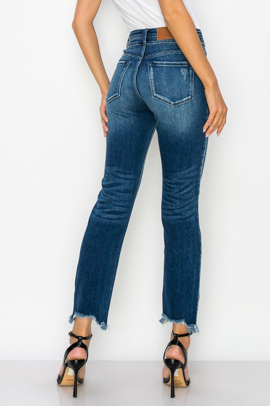 Curvy - High Rise Double Waist Band Jeans Jeans   