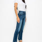 Curvy - High Rise Double Waist Band Jeans Jeans   