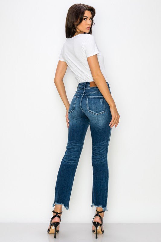 Curvy - High Rise Double Waist Band Jeans Jeans   