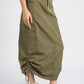 RUCHED MIDI CARGO SKIRT Maxi Skirt   