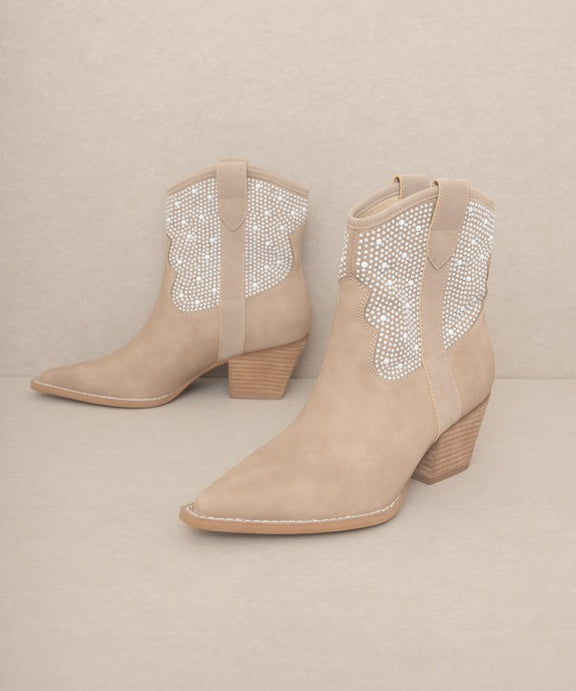 OASIS SOCIETY Cannes - Pearl Studded Western Boots boots   