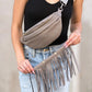 Nora Removable Fringe Crossbody Sling Removable Fringe Crossbody Sling Bag   