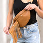 Nora Removable Fringe Crossbody Sling Removable Fringe Crossbody Sling Bag   