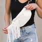 Nora Removable Fringe Crossbody Sling Removable Fringe Crossbody Sling Bag   