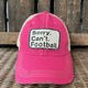 Sorry Cant Football Hat Cap Pink One Size 