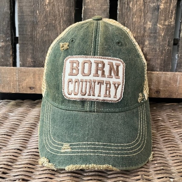 Born Country Hat Cap Green One Size 