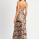 Elegant Edge: Asymmetrical Neck Maxi Dress