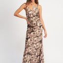Elegant Edge: Asymmetrical Neck Maxi Dress